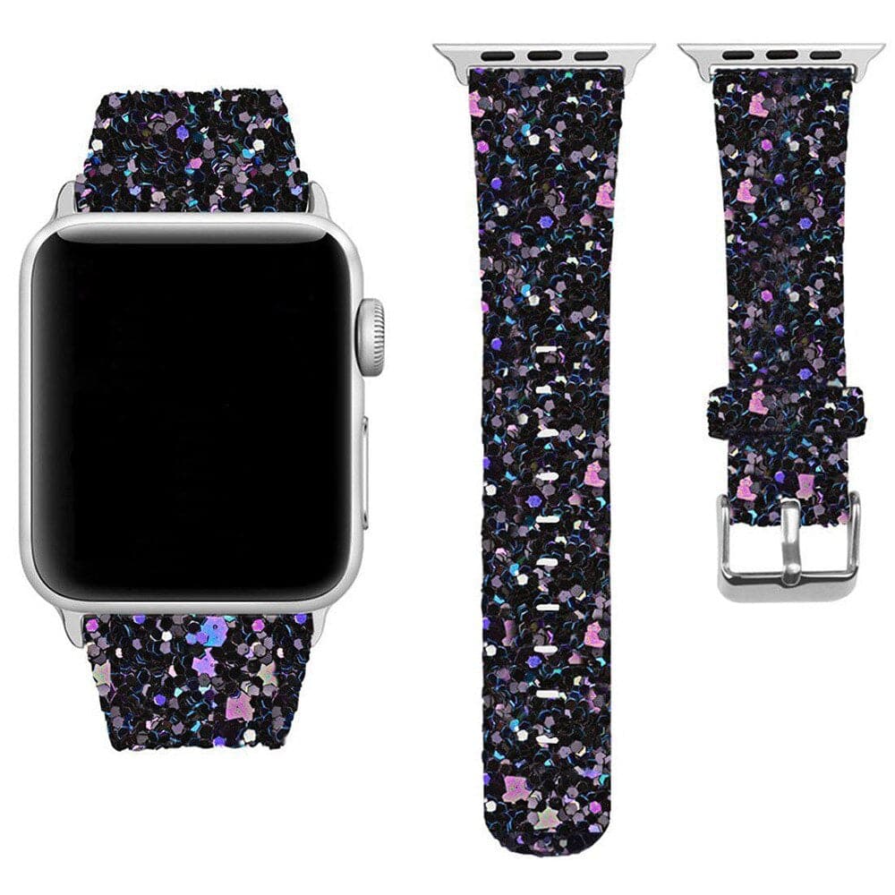 Christmas Glitter Apple Watch Band Scrunchapples 