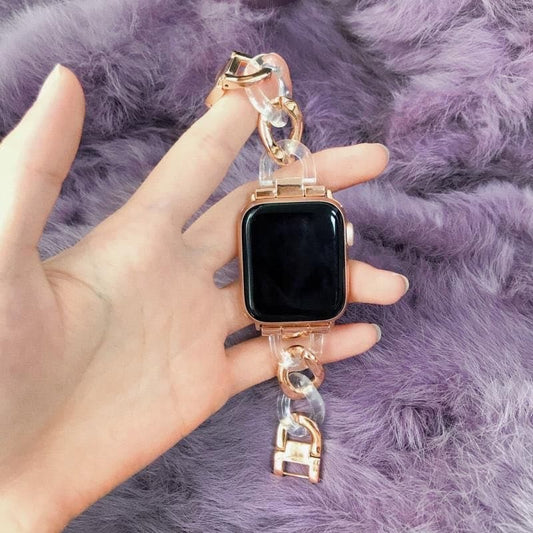 Chunky Chain Resin Apple Watch Band Scrunchapples