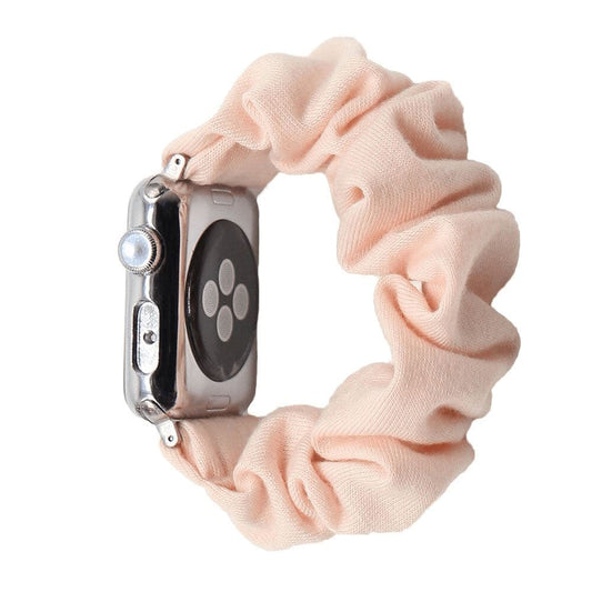 Color Cotton Baby Peach scunchie apple watch bands 38mm or 40mm 