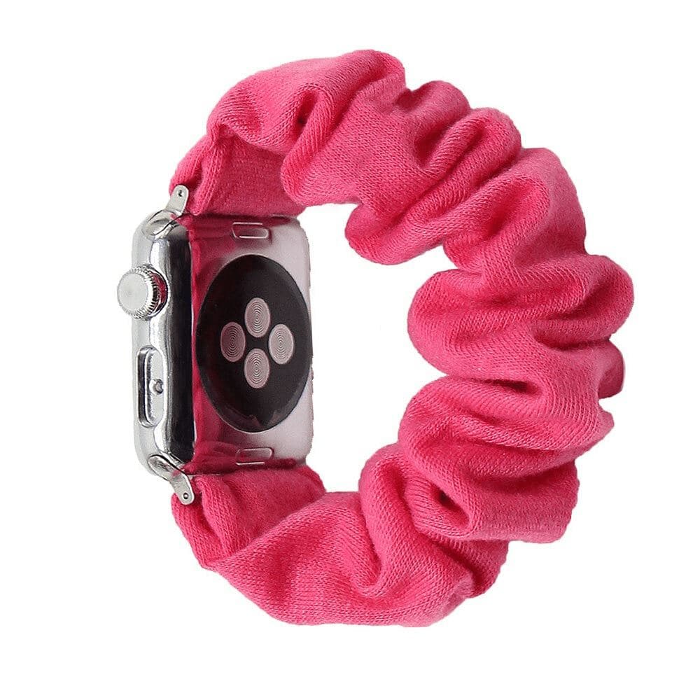Color Cotton Hot Pink scunchie apple watch bands 38mm or 40mm 