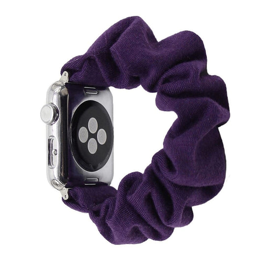 Color Cotton Plum scunchie apple watch bands 38mm or 40mm 