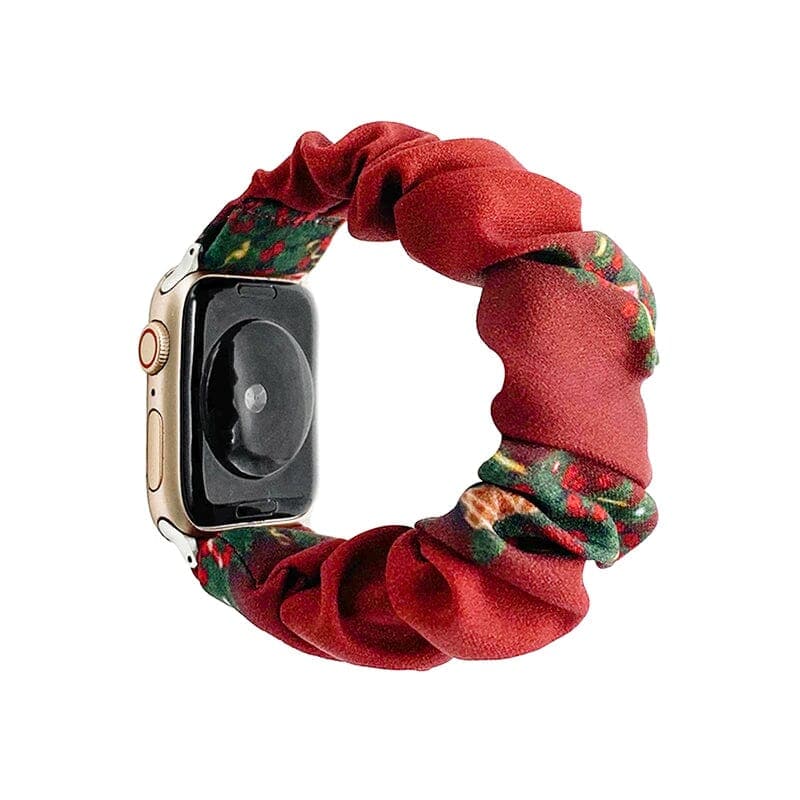 Feliz Navidad Apple Watch Band Scrunchapples 38/40/41mm 