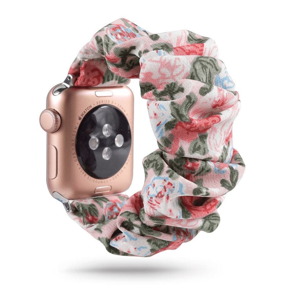 Floral Punch scunchie apple watch bands 38mm or 40mm 