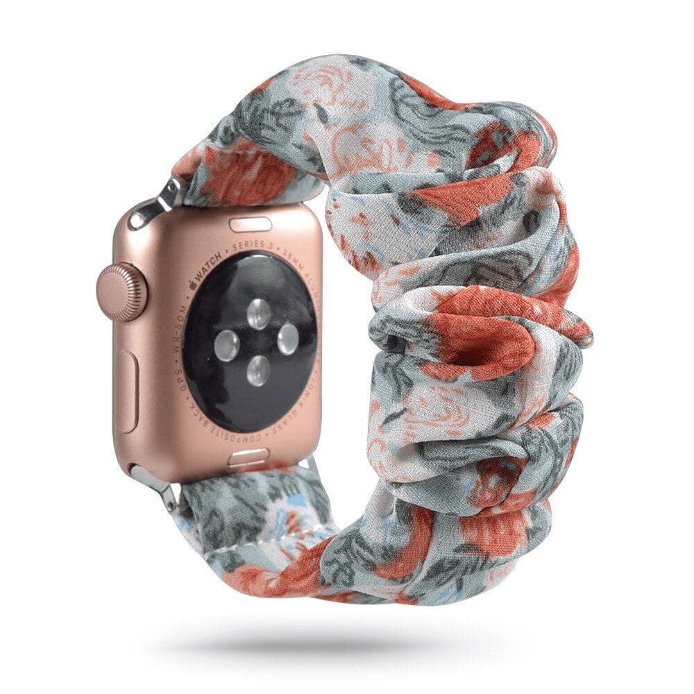Floral Spice scunchie apple watch bands 38mm or 40mm 