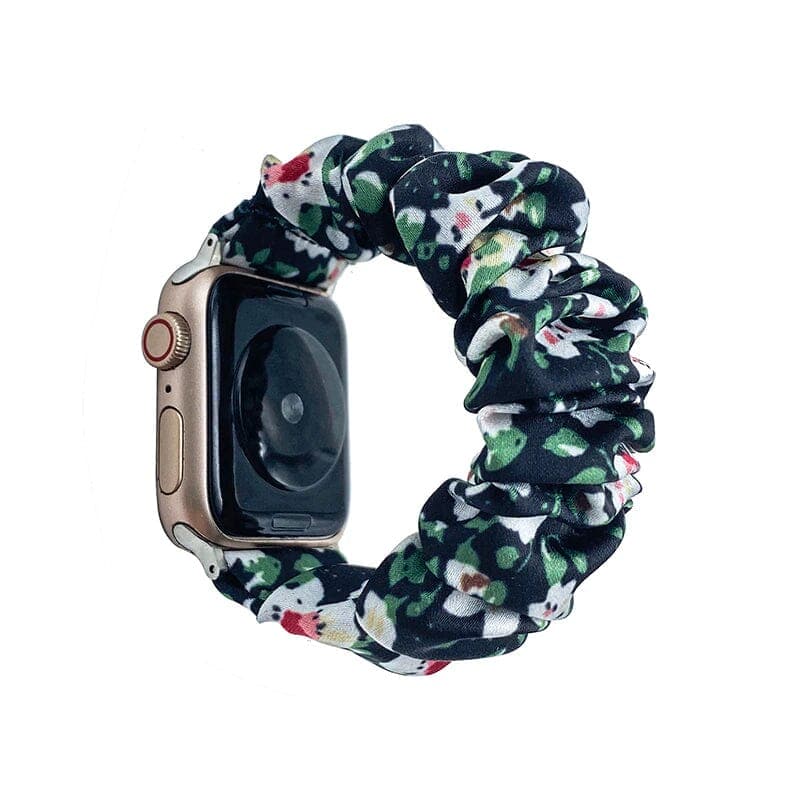 Fresh Floral Garden Apple Watch Band Scrunchapples 38/40/41mm 