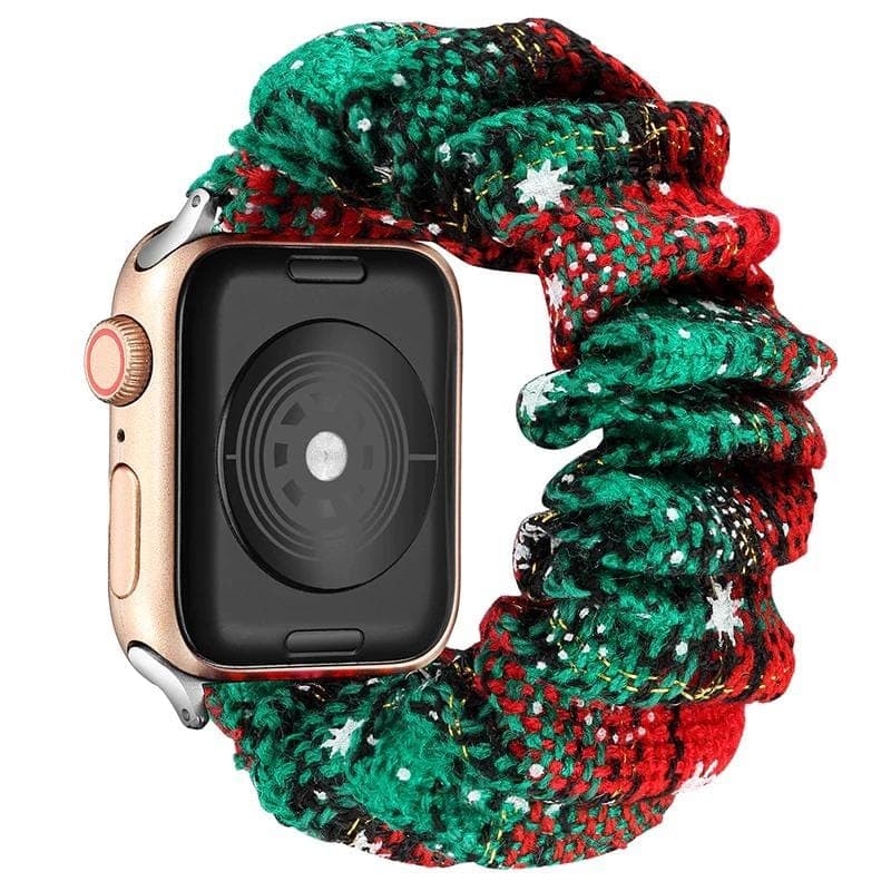 Holly Jolly scunchie apple watch bands 38mm or 40mm 