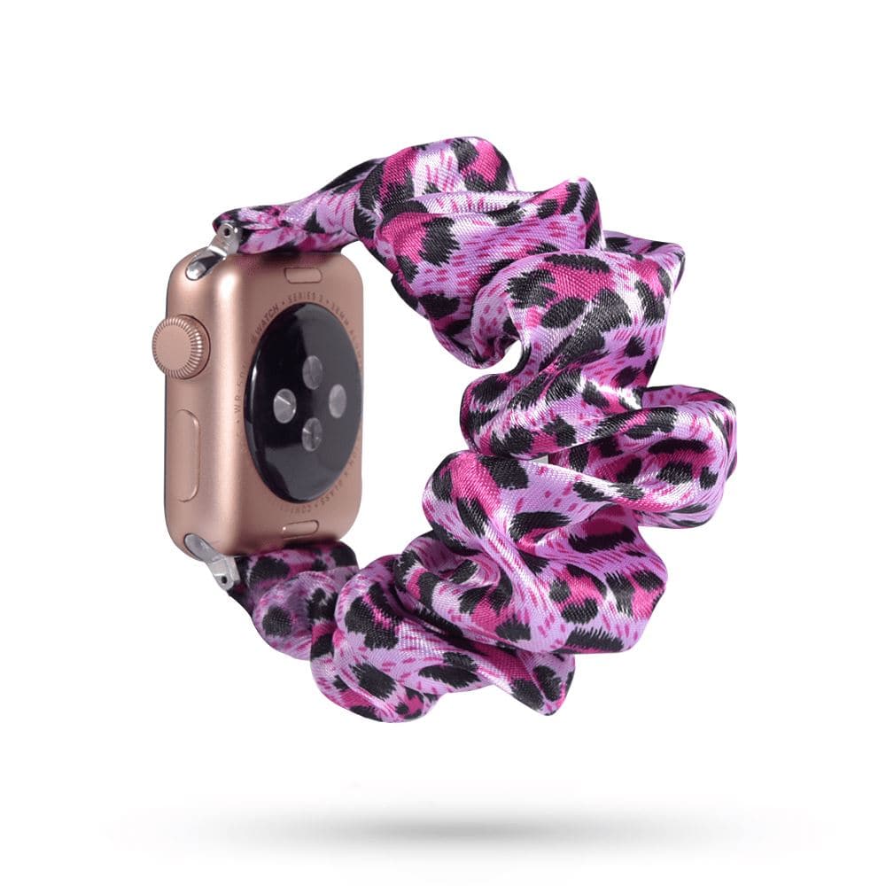 Jungle Passion scunchie apple watch bands 