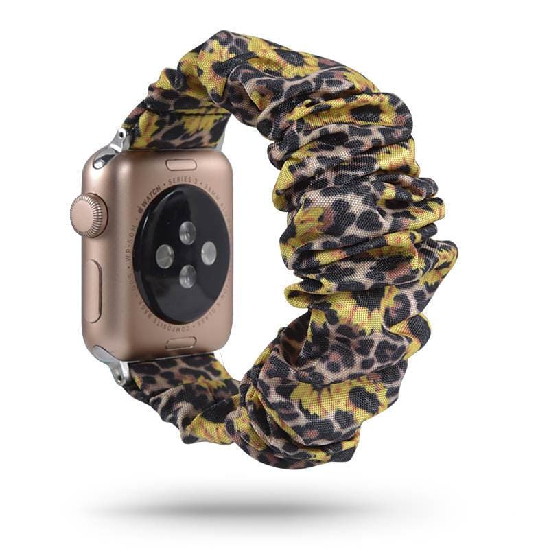 Leopard Sunflower scunchie apple watch bands 38mm or 40mm 