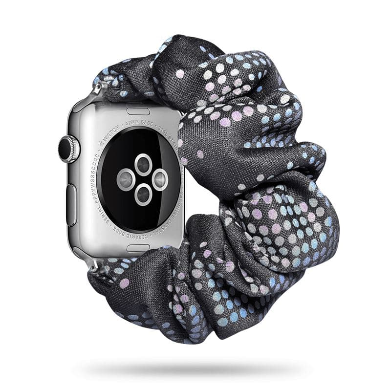 Luminous Space Polka scunchie apple watch bands 38mm or 40mm 