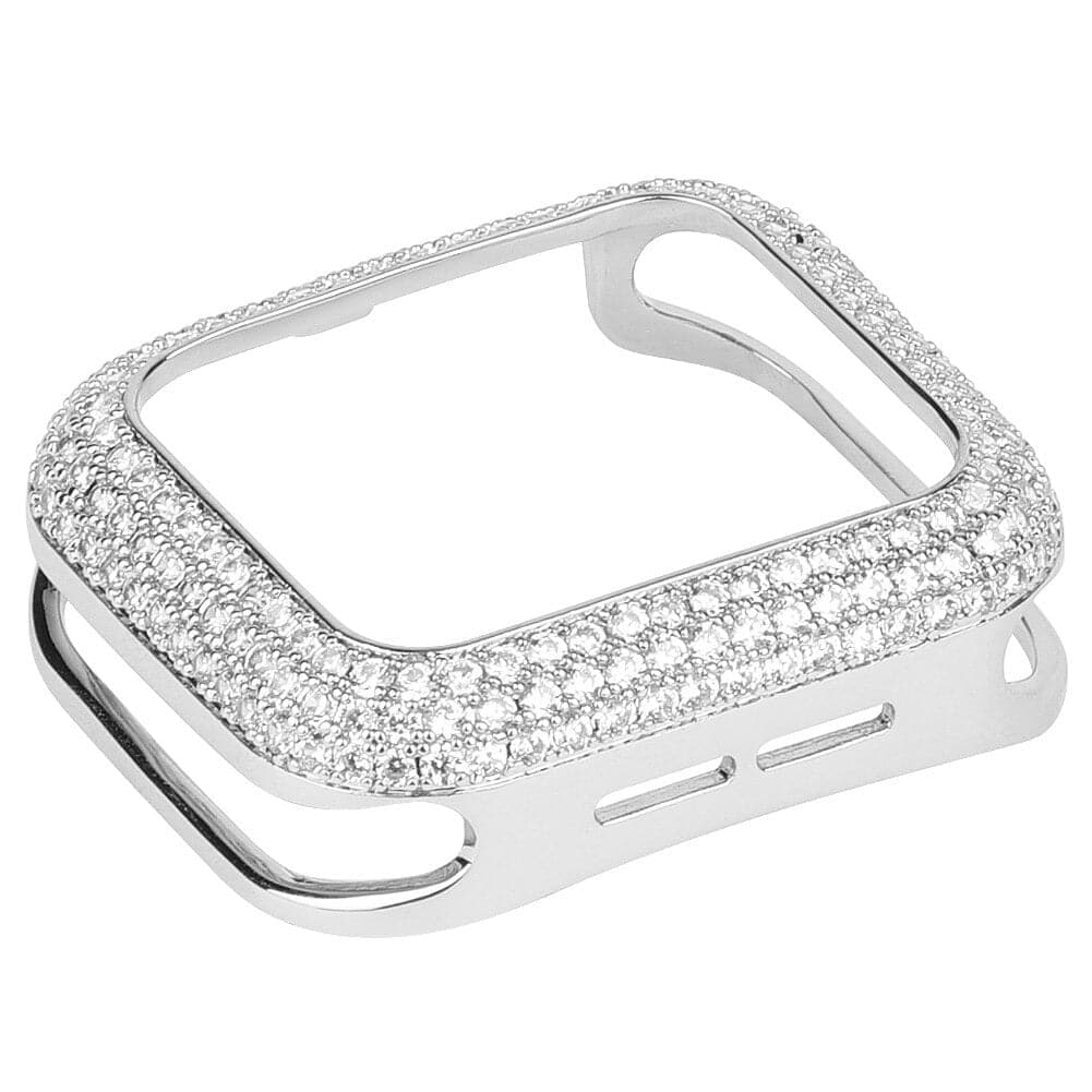 Luxe Diamond Case cases Scrunchapples 38mm Silver 