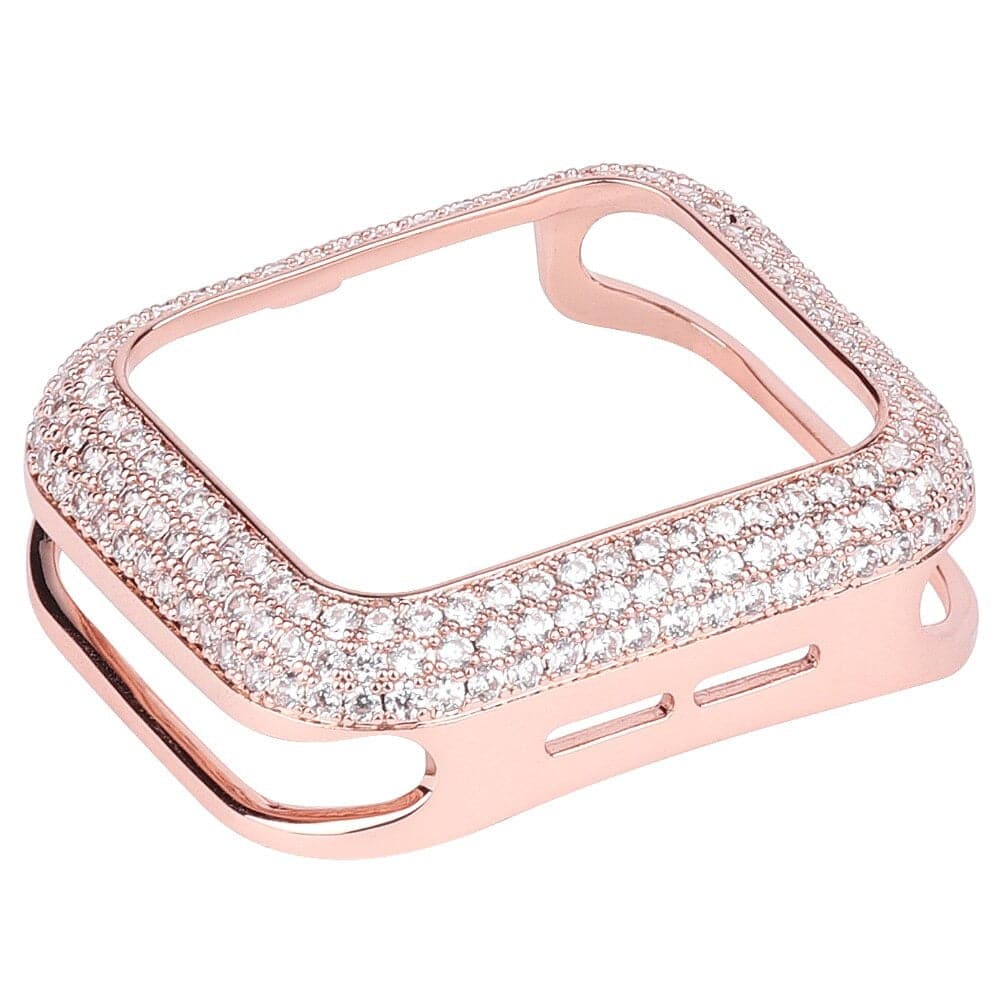 Luxe Diamond Case One Time Offer cases Scrunchapples 38mm Rose Gold 