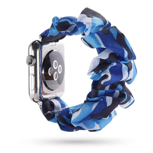 Midnight Camo scunchie apple watch bands 