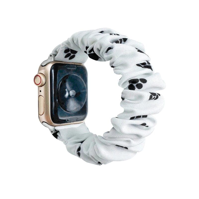 Pawz White Apple Watch Band Scrunchapples 38/40/41mm 