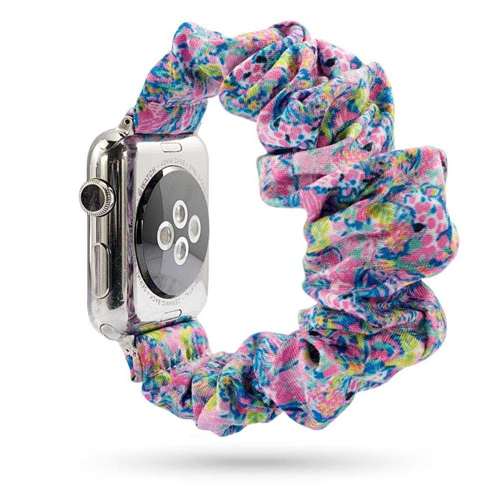 Polly Pink scunchie apple watch bands 