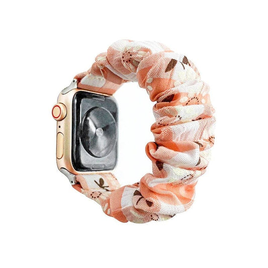 Preppy Peach Apple Watch Band Scrunchapples 38/40/41mm 
