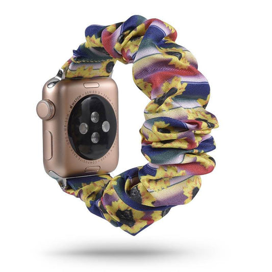 Rainbow Sunflower scunchie apple watch bands 38mm or 40mm 