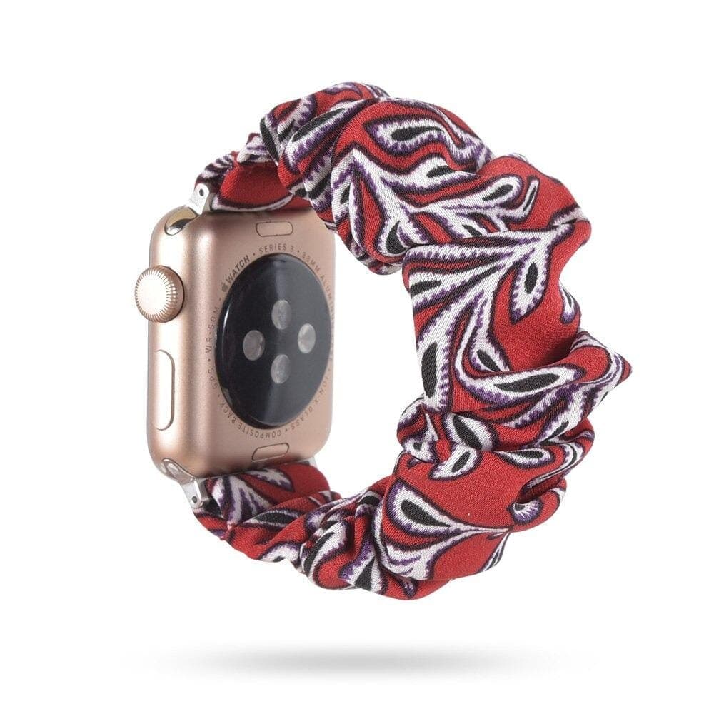 Scarlet Ivy scunchie apple watch bands 38mm or 40mm 