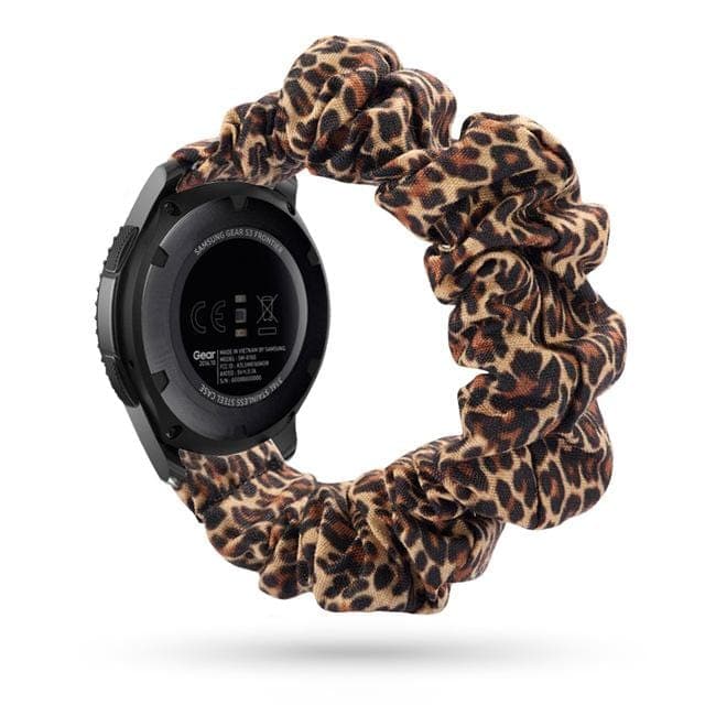 Scrunchie Band for Samsung & Garmin 25 Designs samsung Scunchapples United States Leopard Lover 20mm watch band