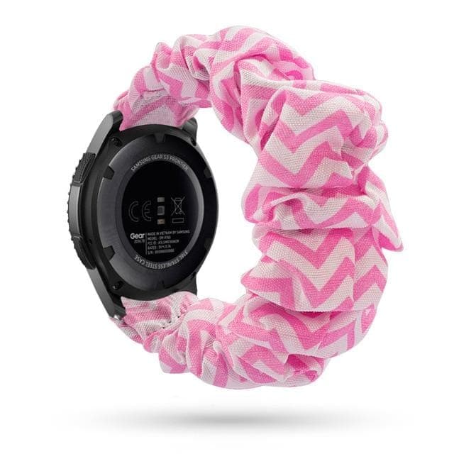 Scrunchie Band for Samsung & Garmin 25 Designs samsung Scunchapples United States Pink Craze 20mm watch band