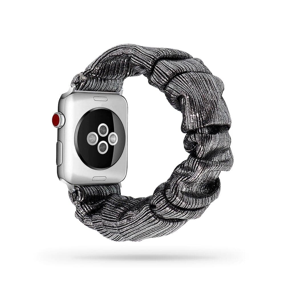 Shimmer Siver scunchie apple watch bands 38mm or 40mm 