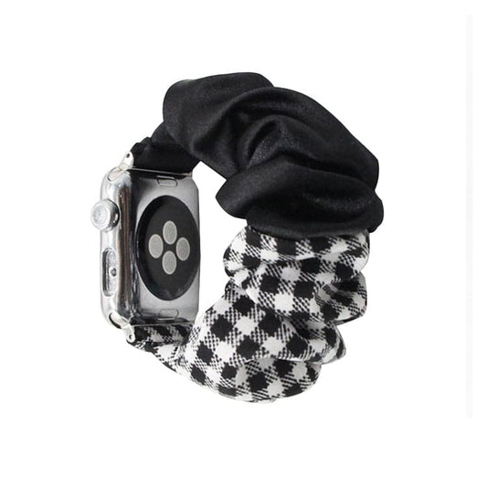 Splitz Mono Gingham scunchie apple watch bands 38mm or 40mm 