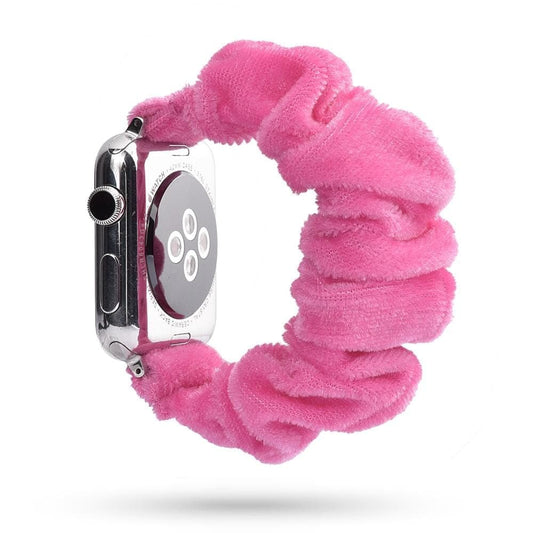 Toweling Work It Pink scunchie apple watch bands 