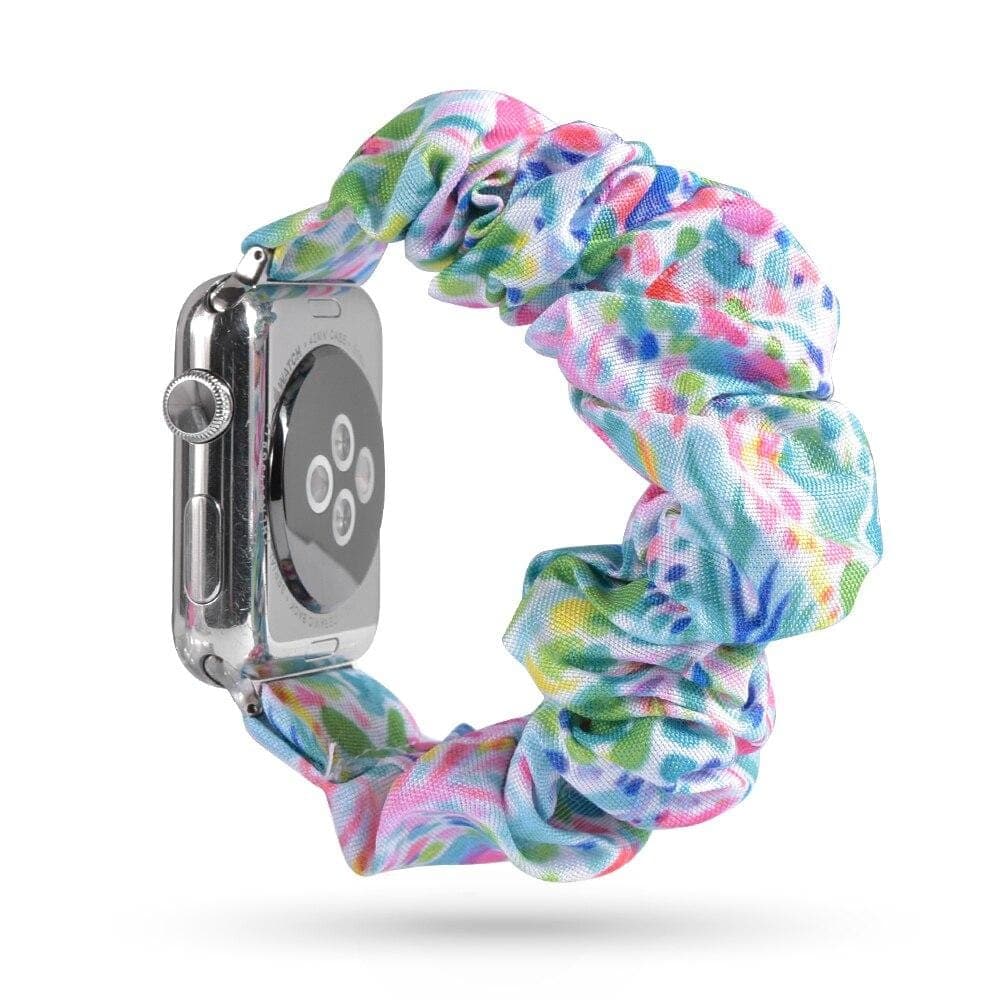 Watercolor Wish scunchie apple watch bands 